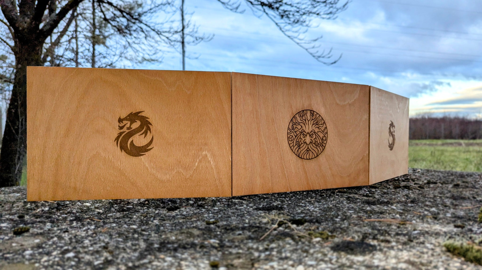 Custom Wooden Dungeon Master's Screen - Regular